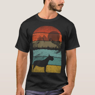 Retro vintage Bull Terrier Dogs and cute animal T-Shirt