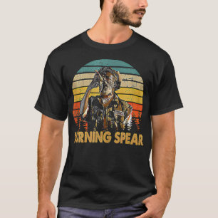 Retro Vintage Burning Art Spear Music Jamaican Sin T-Shirt
