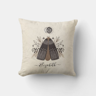 Retro Vintage Butterfly Moth Cushion