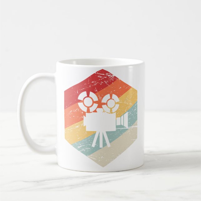 Retro Vintage Camera  Filmmaker Coffee Mug (Left)