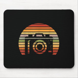 Retro Vintage Camera Picture Camera Man Photograph Mouse Mat
