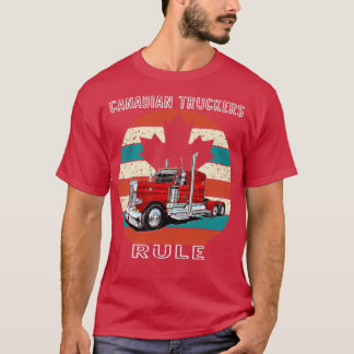 retro vintage canadian truckers rule  T-Shirt