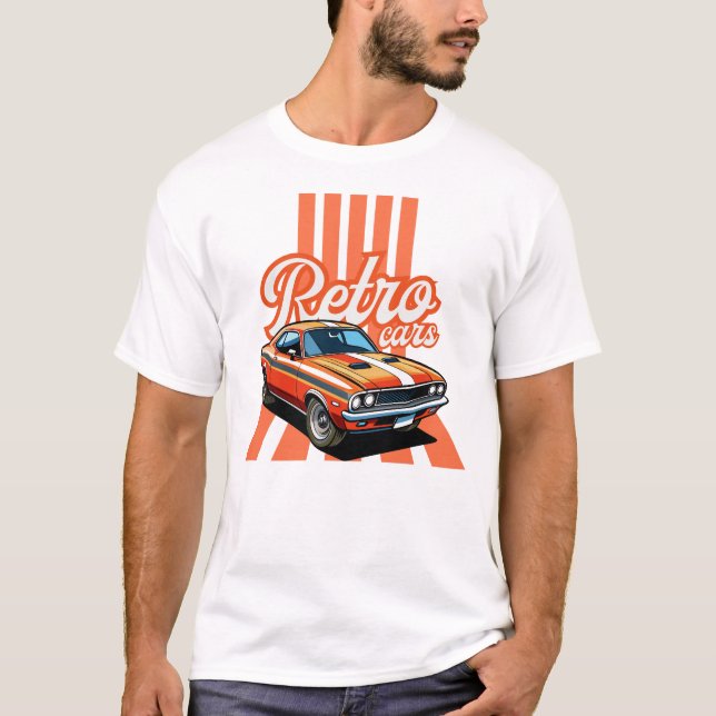 retro vintage cars classic T-Shirt (Front)