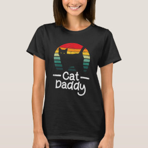 Retro Vintage Cat Dad Fathers day Siamese Cat T-Shirt