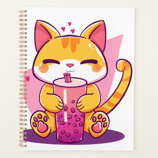Retro Vintage Cat Planner (Front)
