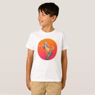Retro Vintage Cat Skate T-Shirt