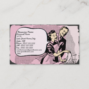 Retro Vintage Catering Restaurant Business Card