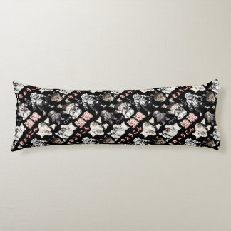 Retro Vintage Chibi Bulldog MMA Mixed Martial Arts Body Cushion