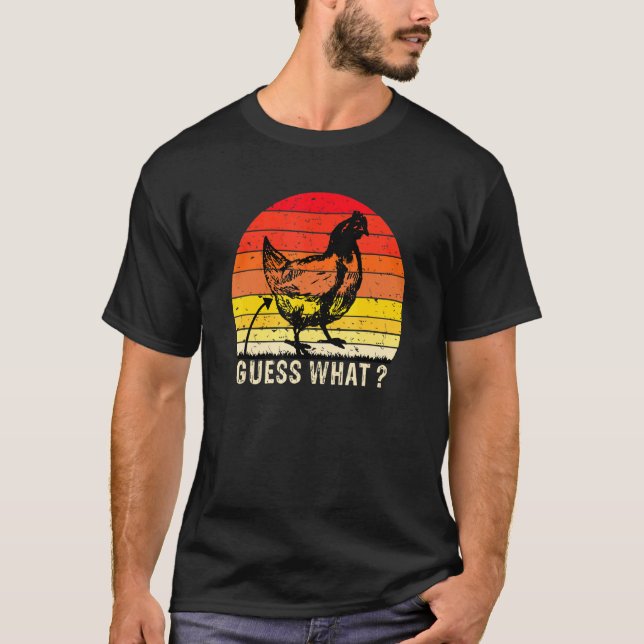 Retro Vintage Chicken Butt T-Shirt (Front)