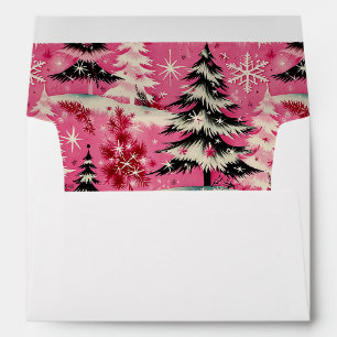 Retro Vintage Christmas: 1950's Pink Xmas Envelope