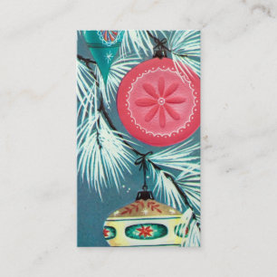 Retro Vintage Christmas bulb add message card