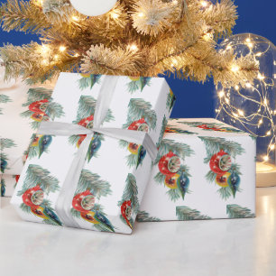 retro vintage Christmas bulb tiled pattern Wrapping Paper