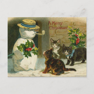 Retro vintage Christmas card