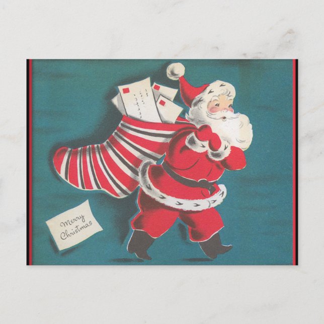 Retro vintage Christmas card (Front)