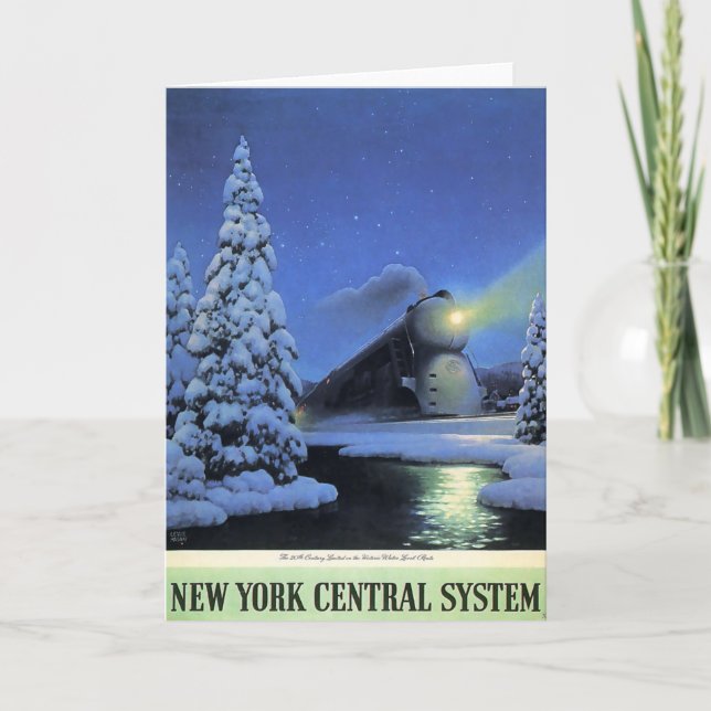 Retro vintage Christmas card (Front)