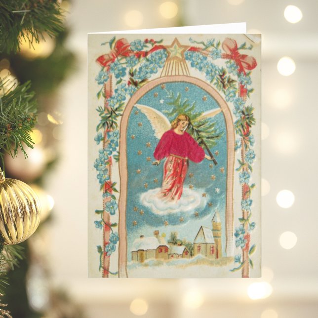 Retro Vintage Christmas Card | Angel (Retro Vintage Christmas Card | Angel
)