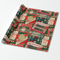 Retro Vintage Christmas Decorations Collage