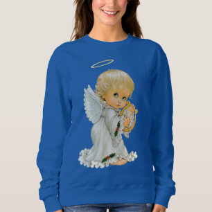 Retro Vintage Christmas Holiday Angel sweatshirt