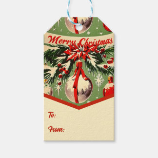 Retro Vintage Christmas: Mid Century Yuletide 3 Gift Tags