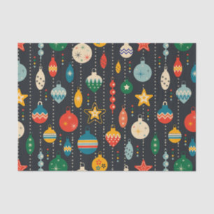 Retro Vintage Christmas Ornaments  Tissue Paper