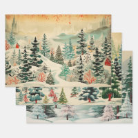 Retro Vintage Christmas Trio Style J
