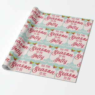 Retro Vintage Christmas Wrapping Paper