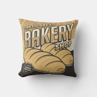 Retro Vintage Classic Grunge fresh Bread Cushion