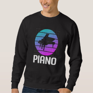 Retro Vintage Classic Piano Instrument Pianist Sweatshirt