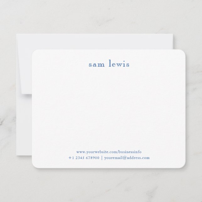 Retro Vintage Classic Typography Card (Front)
