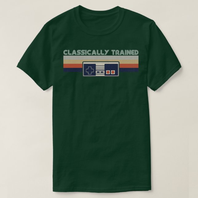 Retro Vintage Classically Trained T-Shirt (Design Front)