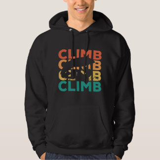 Retro Vintage Climbing For Climbers Hoodie