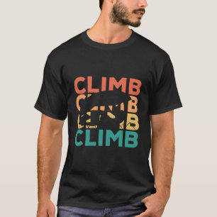 Retro Vintage Climbing Gift For Climbers T-Shirt