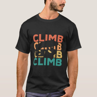 Retro Vintage Climbing Gift For Climbers T-Shirt
