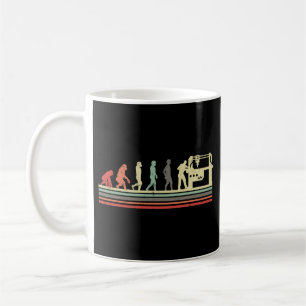 Retro Vintage CNC Machinist Retro Evolution Coffee Mug
