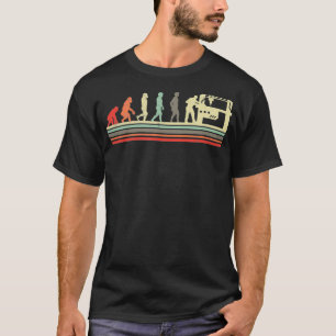 Retro Vintage CNC Machinist Retro Evolution T-Shirt
