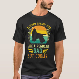 Retro Vintage Cocker Spaniel Dad Father's Day T-Shirt