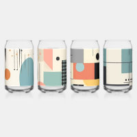 Retro Vintage Coke Can Glass Tumblers Collectible 
