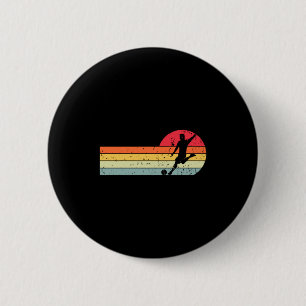 Retro Vintage Colors Soccer Funny Soccer T Shirt 6 Cm Round Badge