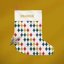 Retro vintage colourful diamond simple