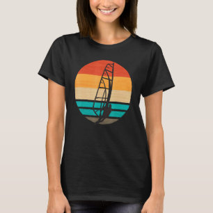 Retro Vintage Colours Sunset Windsurfing Windsurf T-Shirt