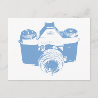 Retro Vintage Contaflex Camera Postcard