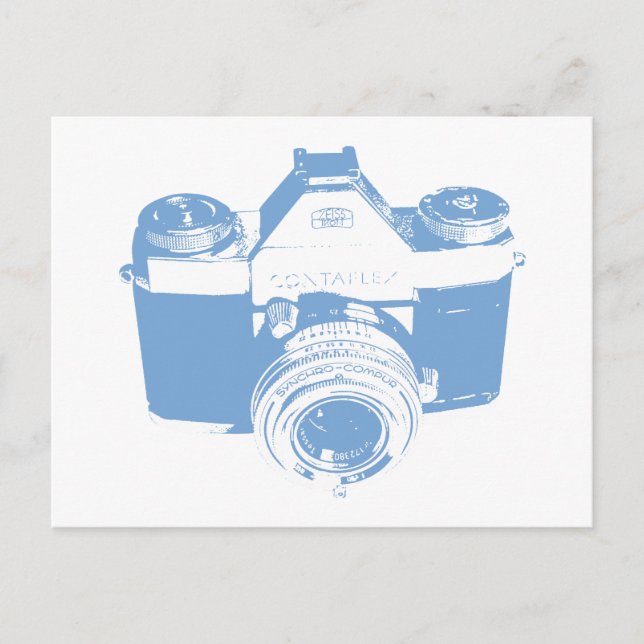 Retro Vintage Contaflex Camera Postcard (Front)
