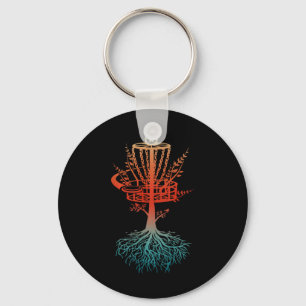Retro Vintage Cool Disc Golf Player Certified Sket Key Ring