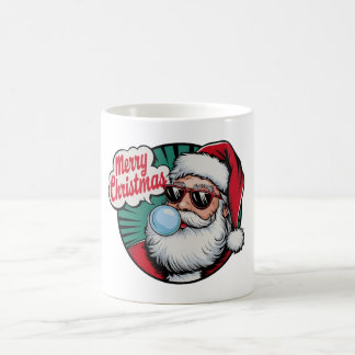 Retro Vintage Cool Santa Claus Christmas Coffee Mu Coffee Mug