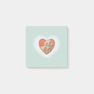 Retro Vintage Coquette Pastel Baby Animals Dog Post-it Notes