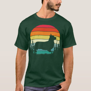 Retro Vintage Corgi Dog Lover Gift Men Women1193 T-Shirt