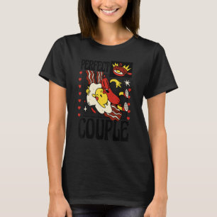 Retro Vintage Couple Matching Breakfast Groovy Val T-Shirt