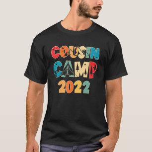 Retro Vintage Cousin Camp 2022 Family Summer Vacat T-Shirt