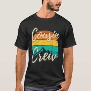 Retro Vintage Cousin Crew Summer Mountain Camp Sun T-Shirt