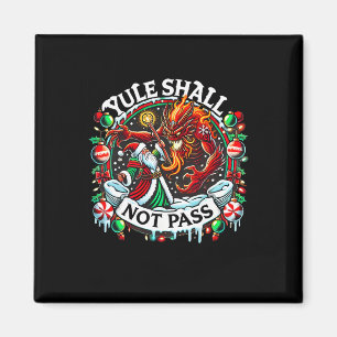 Retro Vintage Creepmas Yule Shall Not P Wizard San Magnet